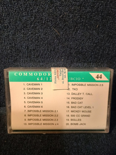 GRUBCIO 44 - składanka gier Commodore 64 NOWA plomba GRUBCIO 44 - składanka gier Commodore 64 NOWA plomba