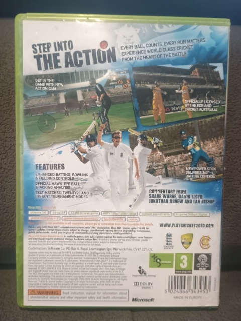Internetional Cricket 2010 Xbox 360