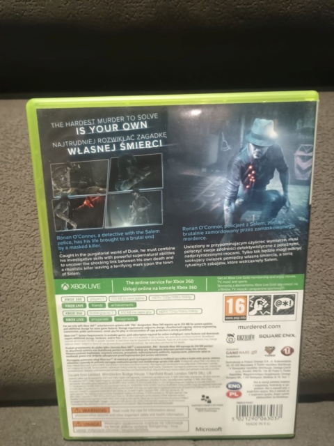 Murdered Soul Suspect Śledztwo Zza Grobu Xbox 360