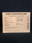 Karta rejestracyjna CODA
